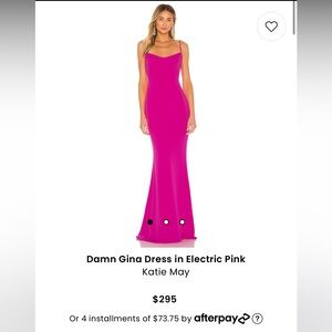 Revolve Size Large Damn Gina Dress in Electric Pink